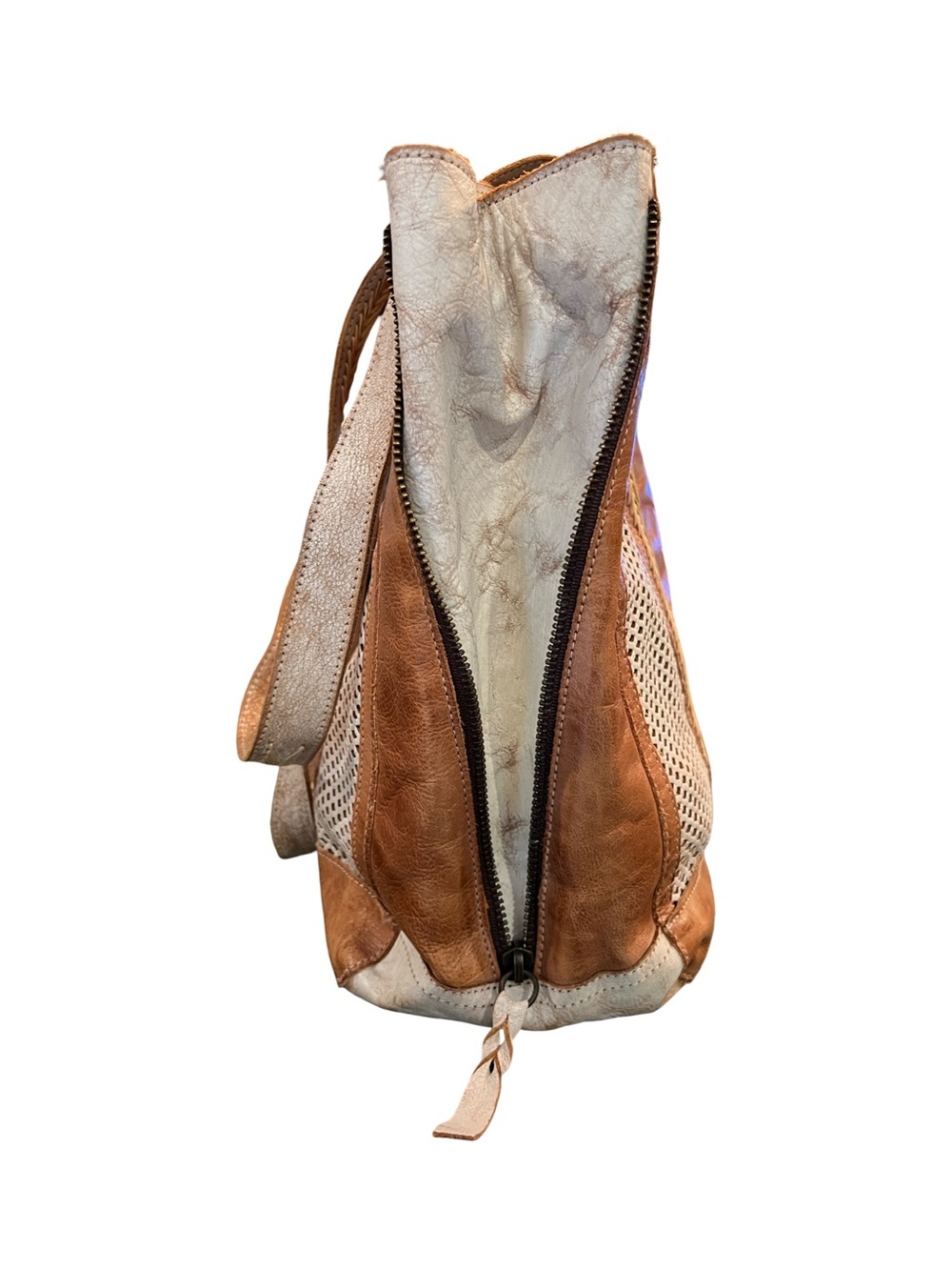 Bed|Stü Amelie Tote Bag Purse Nectar Lux Tan Rustic Handmade Purse - Picture 7 of 16